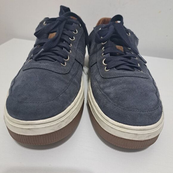 Peter Millar Vantage Men's Navy Suede Sneakers Lace Up Retro Size 10 - Picture 16 of 16